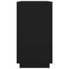 vidaXL Aparador de madera contrachapada negro 80x34x75 cm