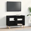 vidaXL Gabinete de TV Roble Negro 69,5 x 30 x 50 cm