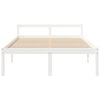 vidaXL Cama senior de matrimonio sin colchón blanco 150x200 cm