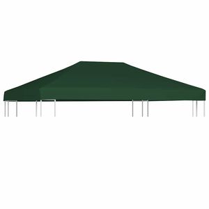 vidaXL Toldo de cenador 310 g/m&sup2; 4x3 m verde