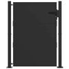 vidaXL Puerta de jard&iacute;n 110 x 155 cm Negro Con cerradura