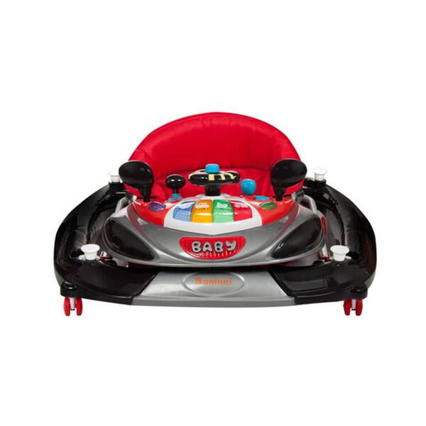 Baninni Andador para beb&eacute;s 2 en 1 Rosco rojo y negro BNBW004-CHBK