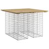 vidaXL Mesa de jard&iacute;n con dise&ntilde;o de gaviones 100x102x72 cm