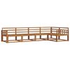 vidaXL Conjunto de sof&aacute;s de exterior 5 pcs Natural