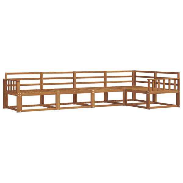 vidaXL Conjunto de sof&aacute;s de exterior 5 pcs Natural
