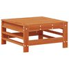 vidaXL Conjunto de Sof&aacute;s de Jard&iacute;n 5 pcs Marr&oacute;n Cera Pino macizo