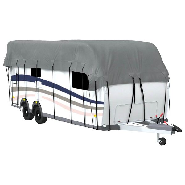 vidaXL Cubierta de techo para caravana tela no tejida gris 700x300 cm