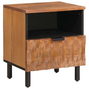 vidaXL Armario de Noche Marr&oacute;n 40 x 33 x 46 cm Madera de mango maciza