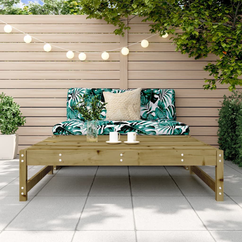 VidaXL Taburete De Jardín, Reposapiés Otomana De Palets De | FindTheDeal