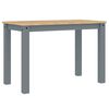 vidaXL Mesa de comedor Panama madera maciza de pino gris 112x60x75 cm