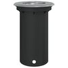 vidaXL Foco de suelo exterior redondo aluminio negro 10,5x10,5 cm