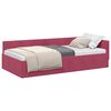 vidaXL Estructura de cama en esquina Rojo vino 90 cm x 200 cm