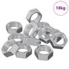vidaXL Tuerca Hexagonal 23377 pcs Plateado Metal