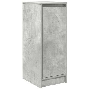 vidaXL Zapatero gris hormig&oacute;n 29,5x34x76 cm madera de ingenier&iacute;a