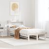 vidaXL Estructura de cama sin colch&oacute;n madera de pino blanca 90x200 cm