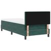vidaXL Cama tipo Box Spring Verde oscuro 90 x 200 cm Terciopelo