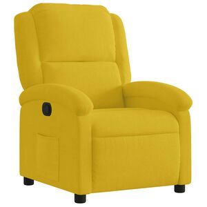 vidaXL Sill&oacute;n reclinable terciopelo amarillo