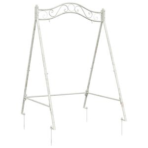 vidaXL Estructura de columpio Blanco antiguo 113 x 121,5 x 168 cm