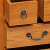 vidaXL Cajonera Natural 45 x 35 x 100,5 cm Madera de Caoba S&oacute;lida