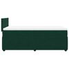 vidaXL Cama box spring con colch&oacute;n terciopelo verde oscuro 90x190 cm