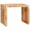 vidaXL Mesa Auxiliar Marr&oacute;n 60 x 35 x 46 cm Madera de mango maciza