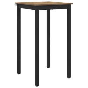 vidaXL Mesa de barra de pie Madera de ingenier&iacute;a Cuadrado