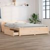 vidaXL Estructura de cama con cajones doble 135x190 cm