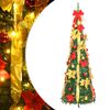 vidaXL &Aacute;rbol de Navidad artificial desplegable 50 LED verde 120 cm