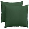 vidaXL Cojines de sofá 2 pcs Verde oscuro 50 x 50 cm Tela de pana