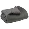 vidaXL Edred&oacute;n de Invierno Gris Claro 135 x 200 cm Microfibra