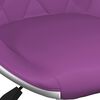 vidaXL Silla de comedor giratoria 4 uds cuero sint&eacute;tico morado blanco
