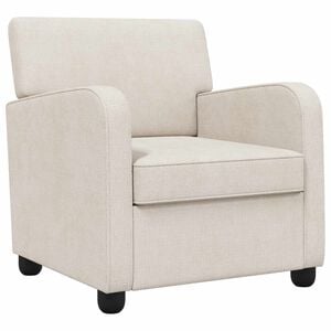 vidaXL Sill&oacute;n Crema Chenilla