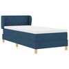 vidaXL Cama tipo Box Spring con colch&oacute;n Azul 90 x 200 cm tela