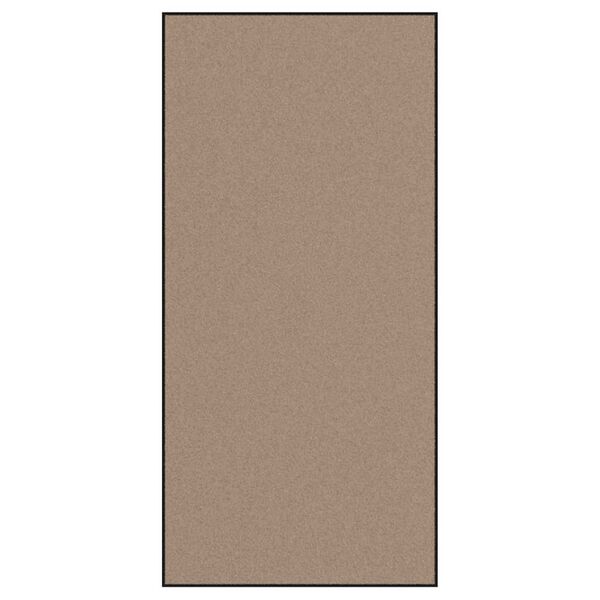 vidaXL Felpudo Otro Beige y Negro 120 x 250 cm Polipropileno y vinilo