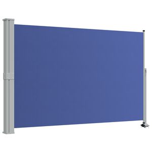 vidaXL Toldo lateral retr&aacute;ctil de jard&iacute;n azul 160x300 cm