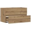 vidaXL Mueble de lavabo madera ingenier&iacute;a roble artisian 90x38,5x45 cm