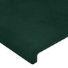 vidaXL Estructura de cama sin colch&oacute;n terciopelo verde oscuro 80x200cm