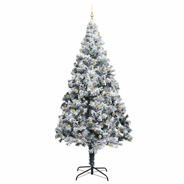 vidaXL Árbol de Navidad con 300 LED con soporte 300 cm PVC