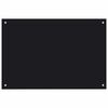 vidaXL Salpicadero de cocina 2 pcs Negro 90 x 60 cm vidrio templado