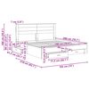 vidaXL Estructura de cama con cabecera Roble Sonoma 180 x 200 cm