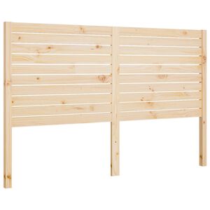 vidaXL Cabecero de cama madera maciza de pino 166x4x100 cm