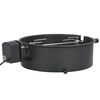 vidaXL Kit de anillo asador de barbacoa negro 47 cm