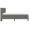 vidaXL Estructura de cama con colch&oacute;n Gris oscuro 200 x 200 cm