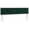 vidaXL Cama box spring con colch&oacute;n terciopelo verde oscuro 120x190 cm