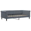 vidaXL Sof&aacute; cama nido terciopelo gris oscuro 90x190 cm