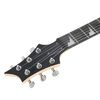 vidaXL Guitarra el&eacute;ctrica principiantes con funda marr&oacute;n negro 4/4 39"