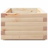 vidaXL Jardinera de madera maciza de pino 110x40x26,5 cm