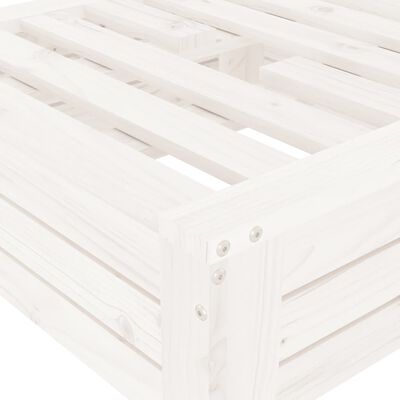 vidaXL Cubierta para base de sombrilla madera maciza de pino blanco