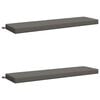 vidaXL Cojines para bancos SOEST 2 uds. 100% Poli&eacute;ster Gris