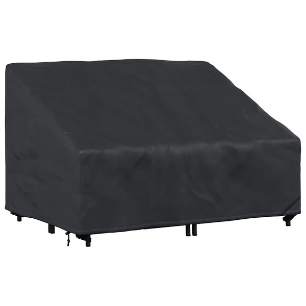 vidaXL Funda para banco de jardín Negro 130 x 95 x 40 / 80 cm Tela 420D